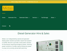 Tablet Screenshot of midas-uk.co.uk